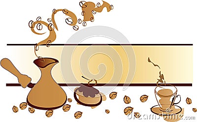 Coffe banner Stock Photo