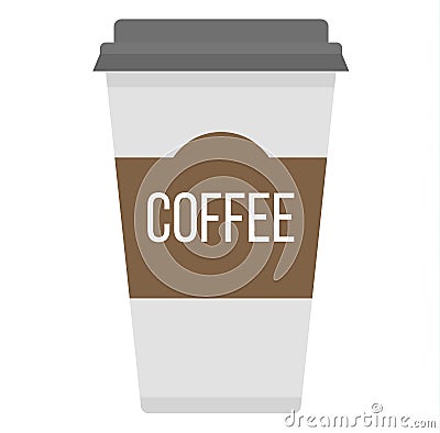 Coffe cup vector illustration. Vector Illustration