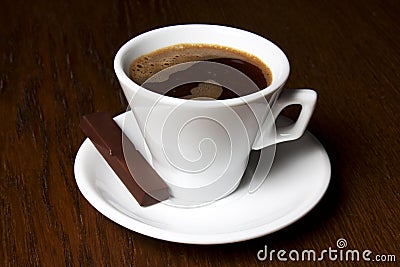 Coffe Cups Chocolate Candy Stock Photo