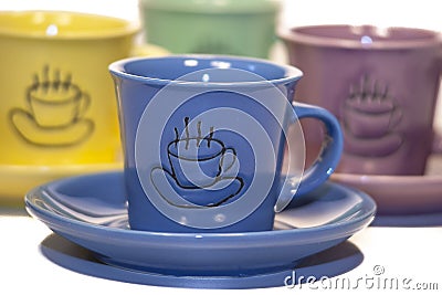 Coffe cups Stock Photo