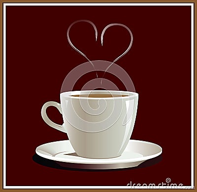 Coffe_hart Vector Illustration