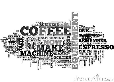 A Coffe Shop The Perfect Business Part Word Cloud Stock Photo