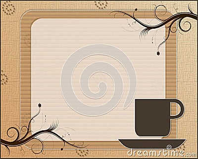 Coffe time Cartoon Illustration