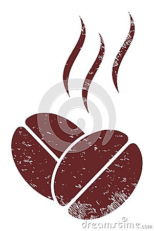 Coffee Aroma Grunge Icon Image Vector Illustration