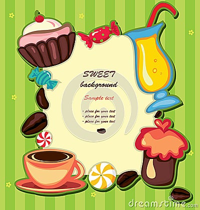 Coffee background Vector Illustration