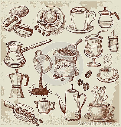 Coffee background Vector Illustration