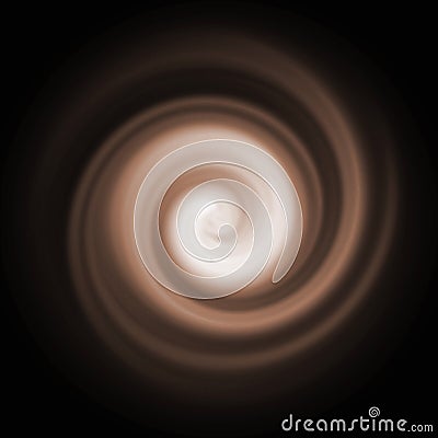 Abstract brown swirl stirring coffee cappuccino background Stock Photo