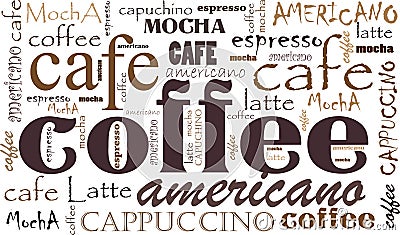 Coffee background Vector Illustration