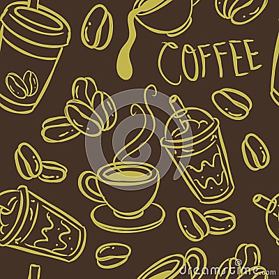 Coffee background Stock Photo