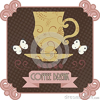 Coffee badge Vector Illustration