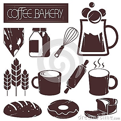 Coffee and bakery Stock Photo