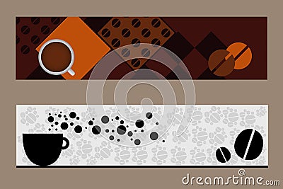 Coffee banners Vector Illustration