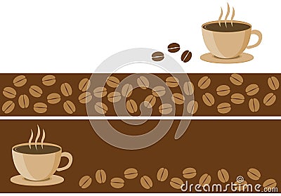 Coffee banners Vector Illustration