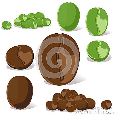 Coffee bean Vector Illustration