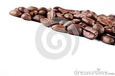 Coffee bean border Stock Photo