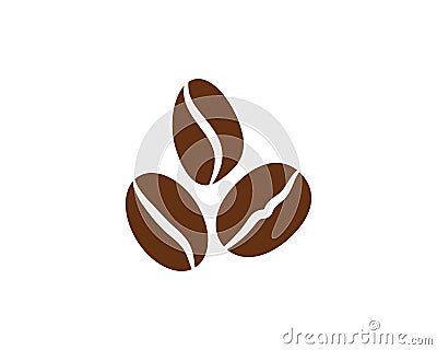 coffee bean icon vector Vector Illustration