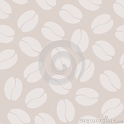 Coffee Bean Seamless Pattern. Vector Illustration