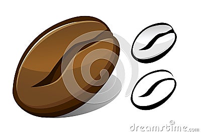 Coffee bean Vector Illustration