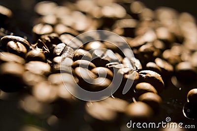 Coffee beans, close-up Stock Photo