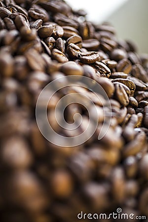 Coffee Beans Close Up Stock Photo