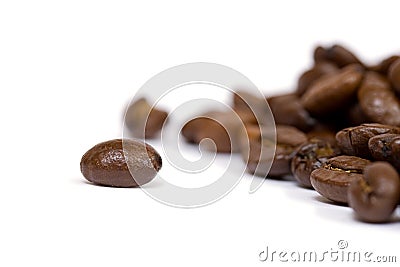 Coffee beans closeup Stock Photo
