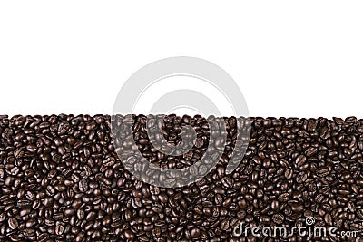 Coffee beans isolated on white Stock Photo