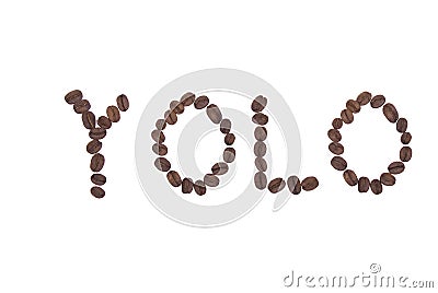 Coffee Beans YOLO Stock Photo
