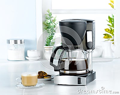 Coffee blender machine Stock Photo