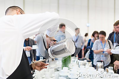 Coffee break at conference meeting. Editorial Stock Photo