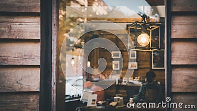 Coffee Cafe Shop Background, Abstract Defocused Blur of Interior Coffee Shop and Restaurant. Coffee Interiors Bar Space for Stock Photo