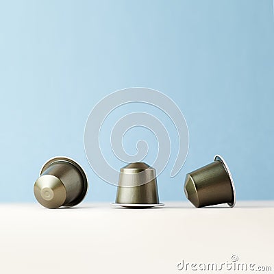 Coffee capsules Stock Photo