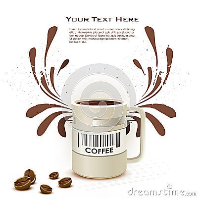 Coffee card Stock Photo