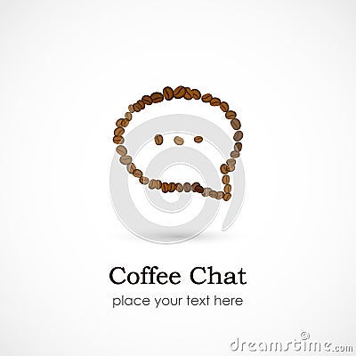 Coffee Chat Vector Illustration