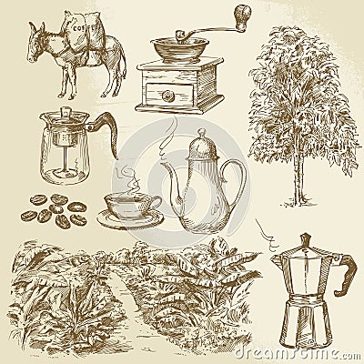 Coffee collection Vector Illustration