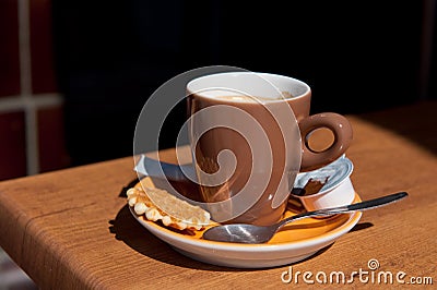 Coffee with cookies Stock Photo