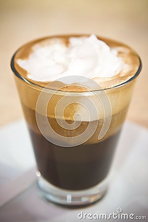 Coffee with cream Stock Photo