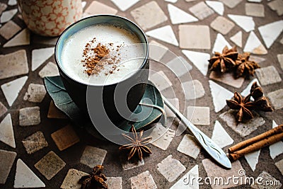 Coffee with Cream Stock Photo