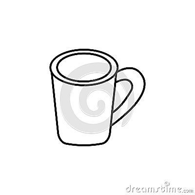 Coffee cup, casual lunch icon. Can be used for web, logo, mobile app, UI, UX Vector Illustration