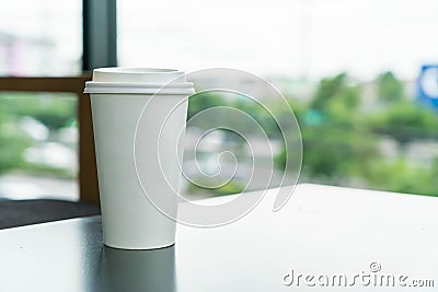 coffee cup in coffee shop Stock Photo