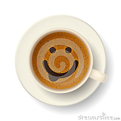 Coffee cup for good mood Vector Illustration