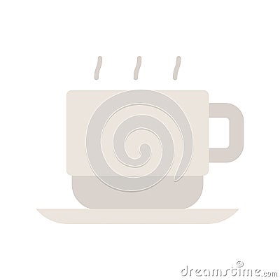 Coffee cup icon. Cup of hot cafe coffee or caffeine drink Vector Illustration