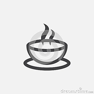 Coffee cup icon, logo illustration, group pictogram isolated on white. Vector Illustration