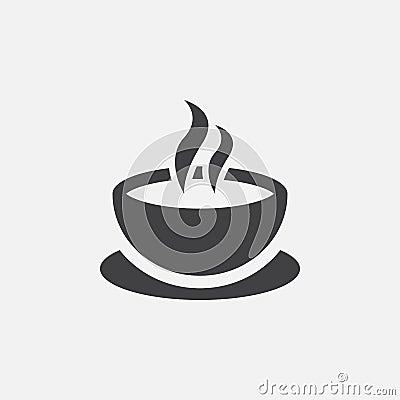 Coffee cup icon, logo illustration, group pictogram isolated on white. Vector Illustration
