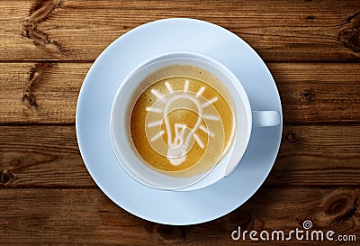 Coffee cup ideas Stock Photo