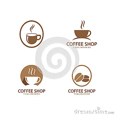 Coffee cup Logo Vector Illustration