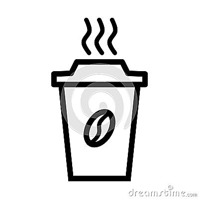 Coffee cup to go icon Vector Illustration