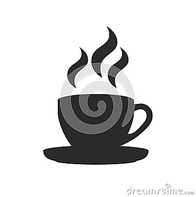 Coffee cup vector icon Vector Illustration