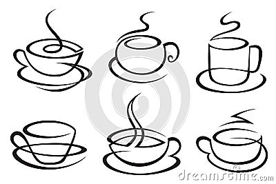 Coffee cups Vector Illustration