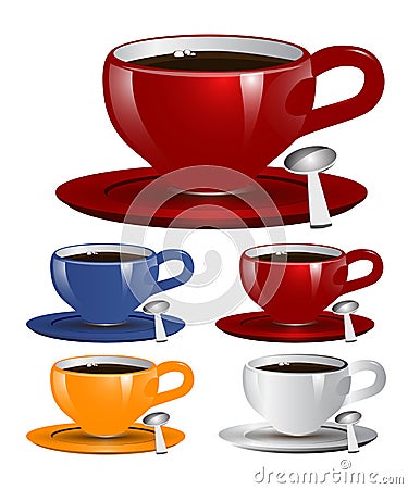 Coffee cups Stock Photo