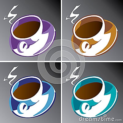 Coffee Cups Vector Illustration